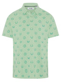 Original Penguin Victory Crest Jacquard Polo - Lichen