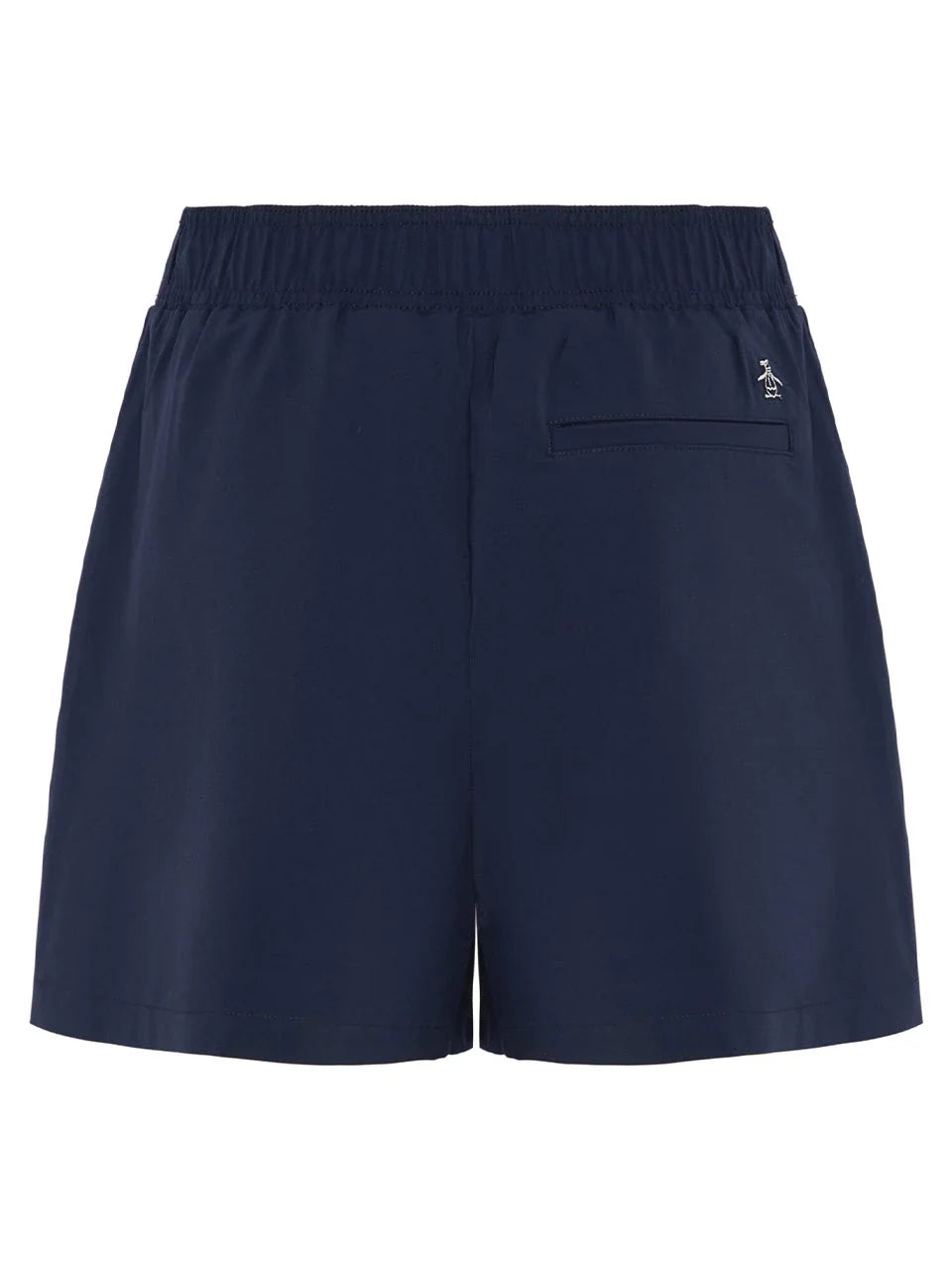 Original Penguin Womens 5" Inseam Pleated Shorts - Black Iris