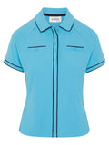 Original Penguin Womens Button Placket Top - Aquarius