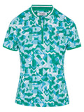 Original Penguin Womens Polo With Mesh Sleeves - Emerald
