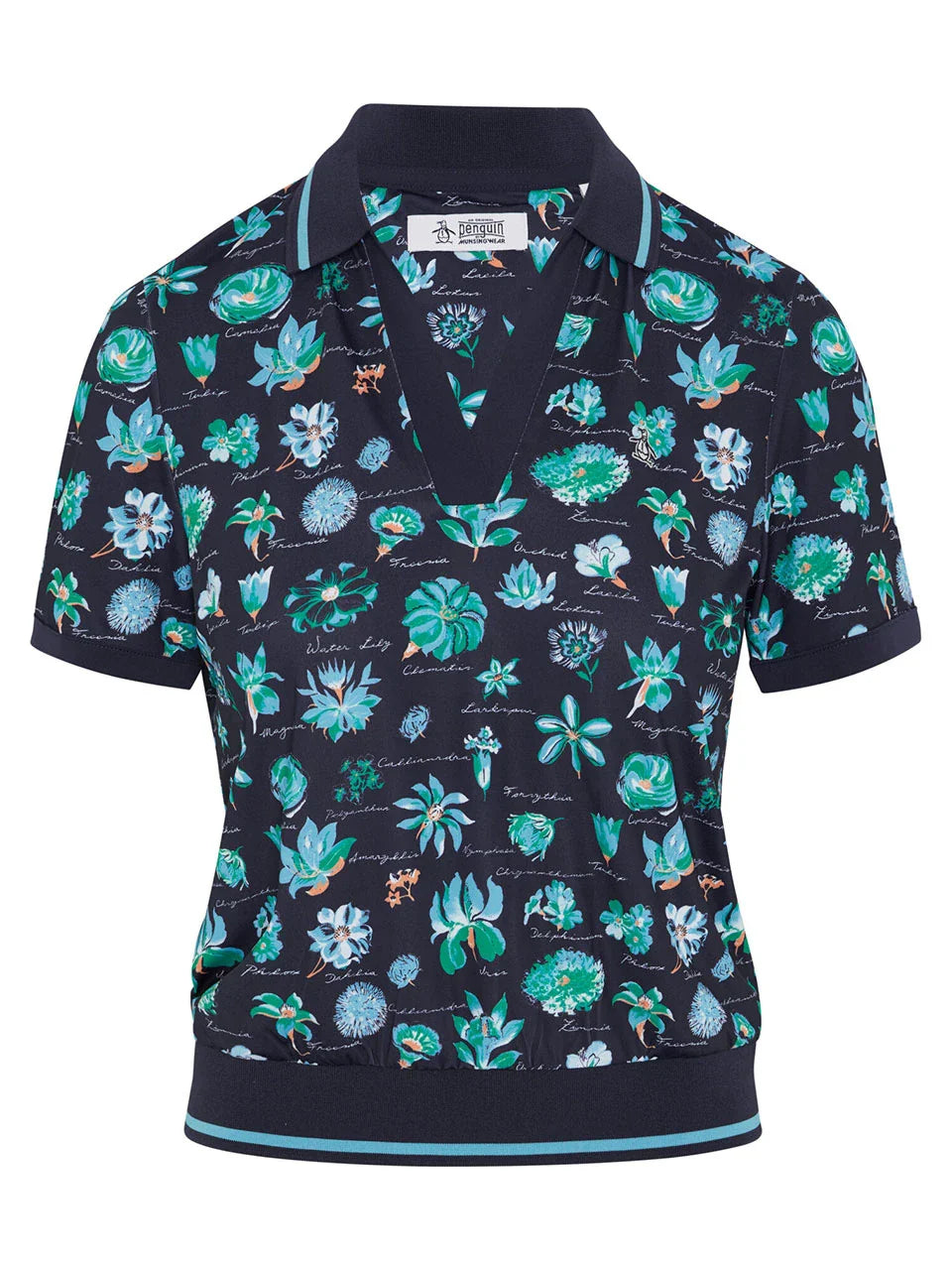 Original Penguin Womens Waist Bloussant Polo - Black Iris