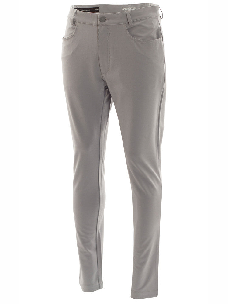 Calvin Klein Genius 4-Way Stretch Slim Fit Trouser - Silver
