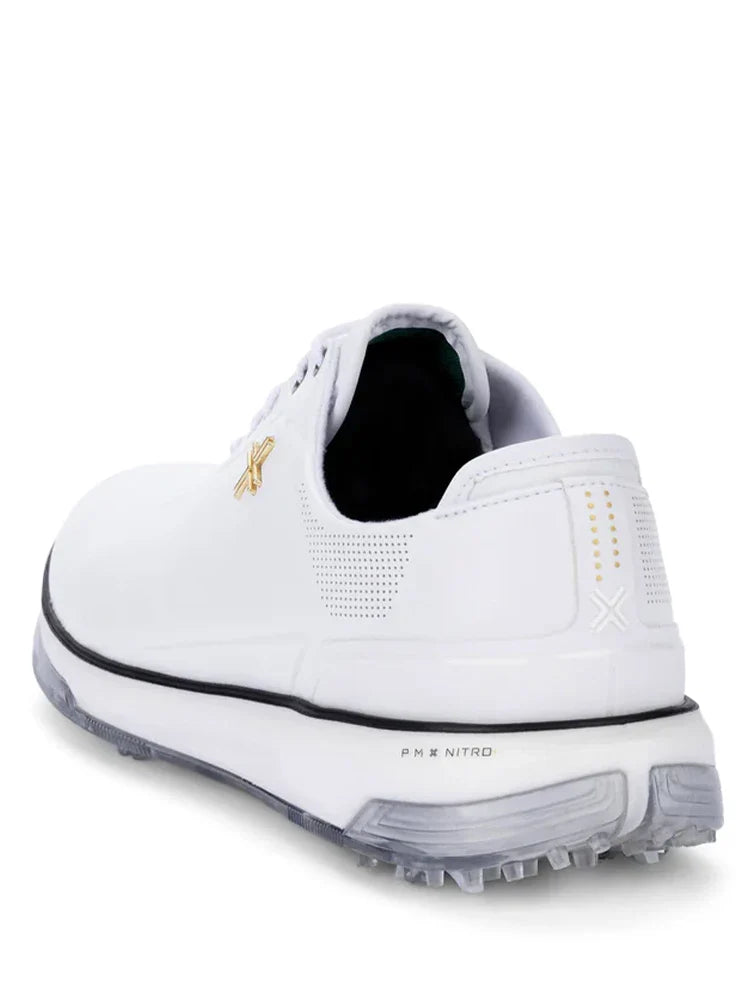 Payntr Golf Eighty Seven SC Golf Shoes (Wide Fit) - White/Black/Gold