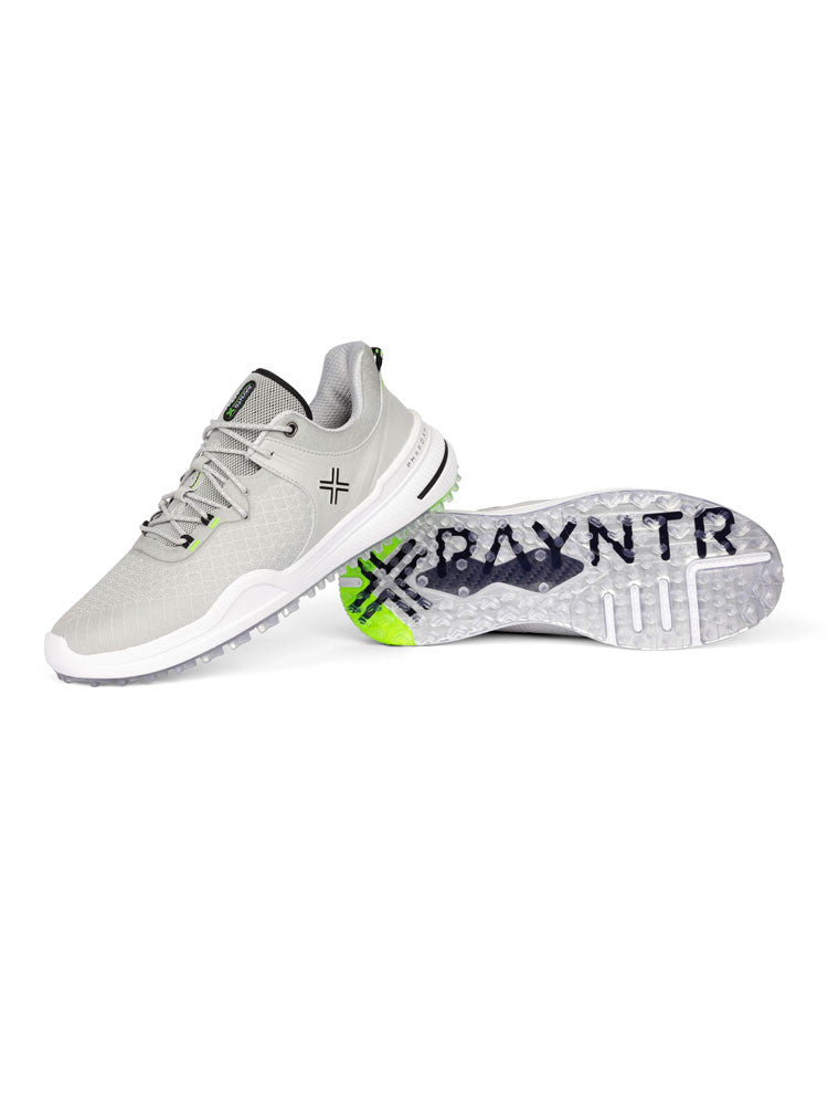 Payntr Golf X 001 F Mesh Golf Shoes - Grey/Grey/Black