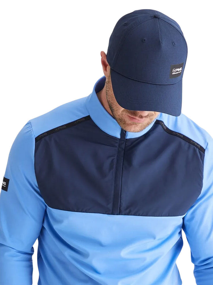Ping Keeton Midlayer - Cornflower Blue/Navy