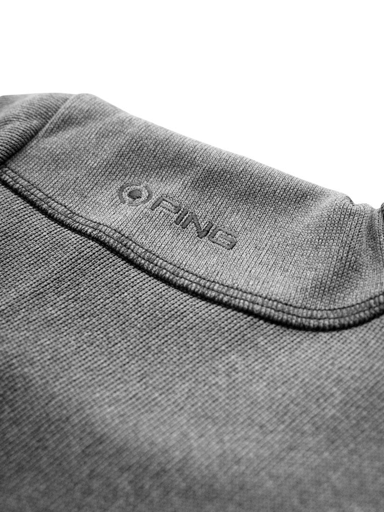 Ping Ramsey Half-Zip Ribbed Fleece - Ash Marl