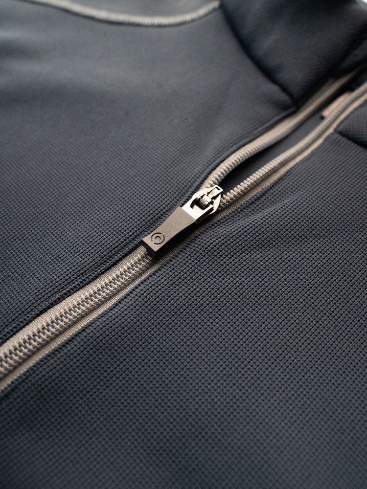 Ping Ramsey Half-Zip Ribbed Fleece - Navy
