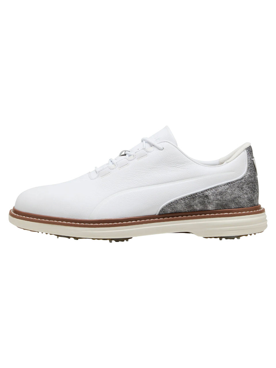 Puma Avant Tour Golf Shoes - Puma White/Brown Mushroom