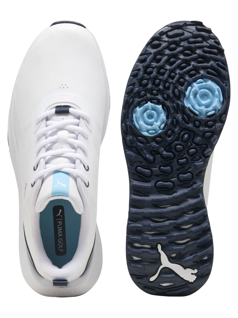Puma FUSION Grip 6 Evo Golf Shoes - Puma White/Puma Silver