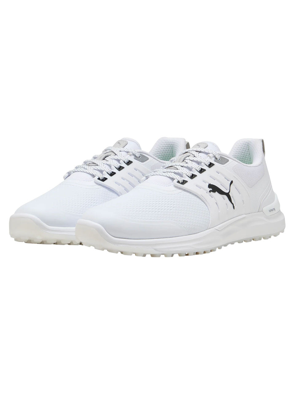 Puma IGNITE Elevate 2 Wide Golf Shoes - Puma White/Puma Black/Puma Silver