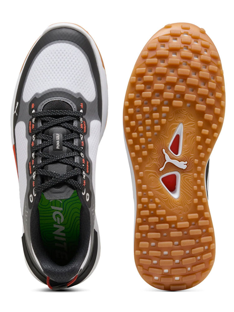 Puma IGNITE Elevate X Spikeless Golf Shoes - Puma White/Puma Black