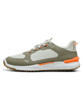 Puma IGNITE Elevate X Spikeless Golf Shoes - Sedate Grey/Velvet Moss/Fluro