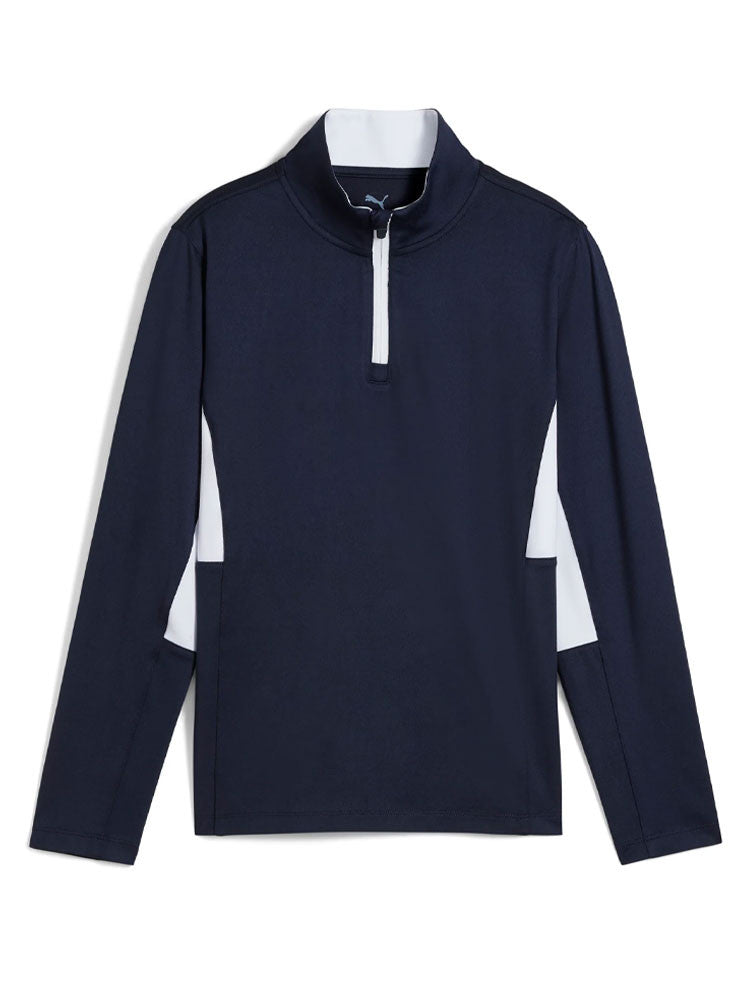 Puma Junior Boys PURE 2.0 1/4-Zip - Deep Navy