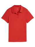 Puma Junior Girls PURE Short Sleeve Polo - Red Fire