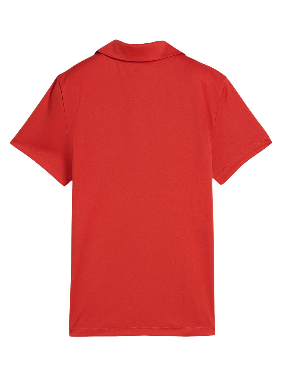 Puma Junior Girls PURE Short Sleeve Polo - Red Fire