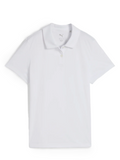 Puma Junior Girls PURE Short Sleeve Polo - White Glow