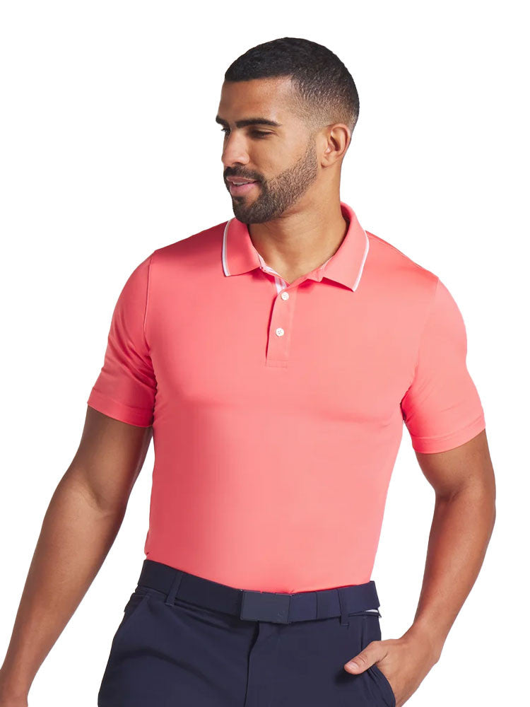 Puma MATTR Elevated Solid Polo - Peach Frost