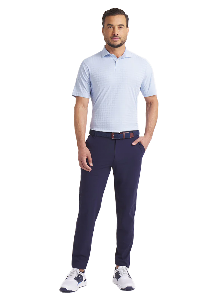 Puma MATTR Houndstooth Golf Polo - Haute Tropic