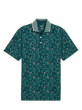Puma MATTR Humming Golf Polo - Green Terrain