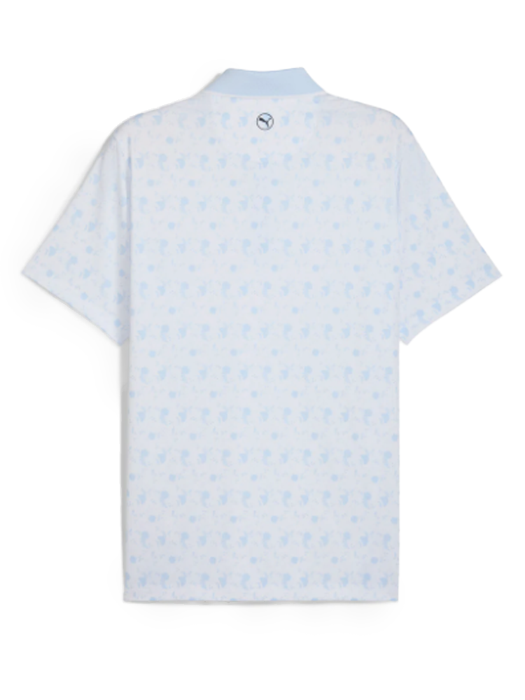 Puma MATTR Ornamental Golf Polo - White Glow/Haute Tropic