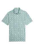Puma MATTR Port Golf Polo - Green Terrain/White Glow