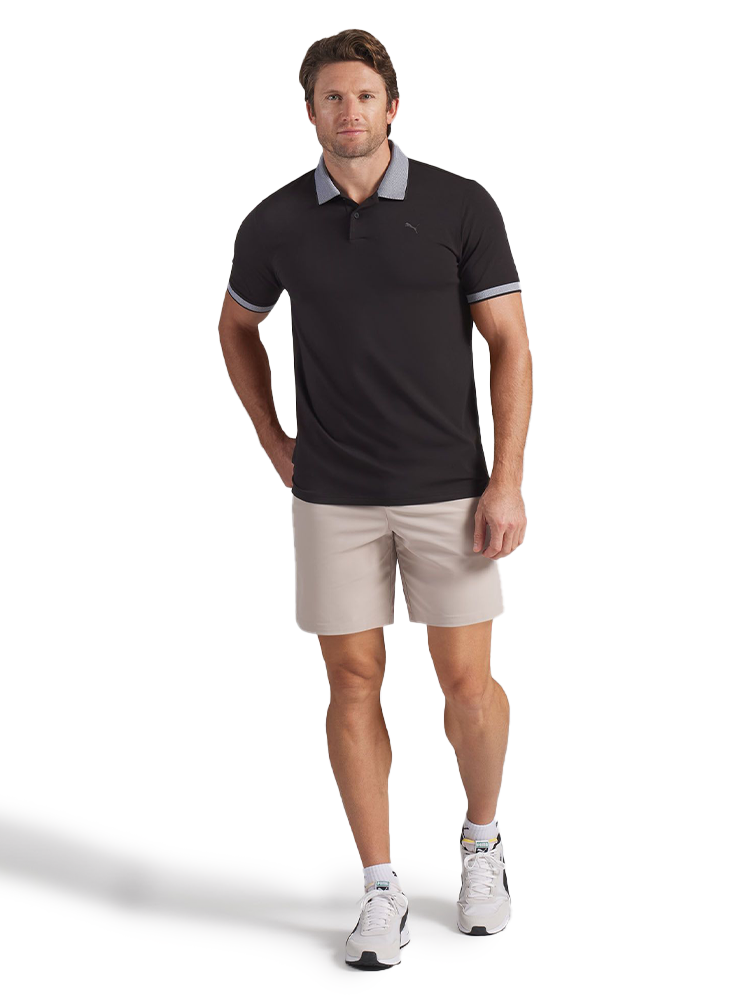Puma Modalon Crafted Polo - Puma Black/White Glow