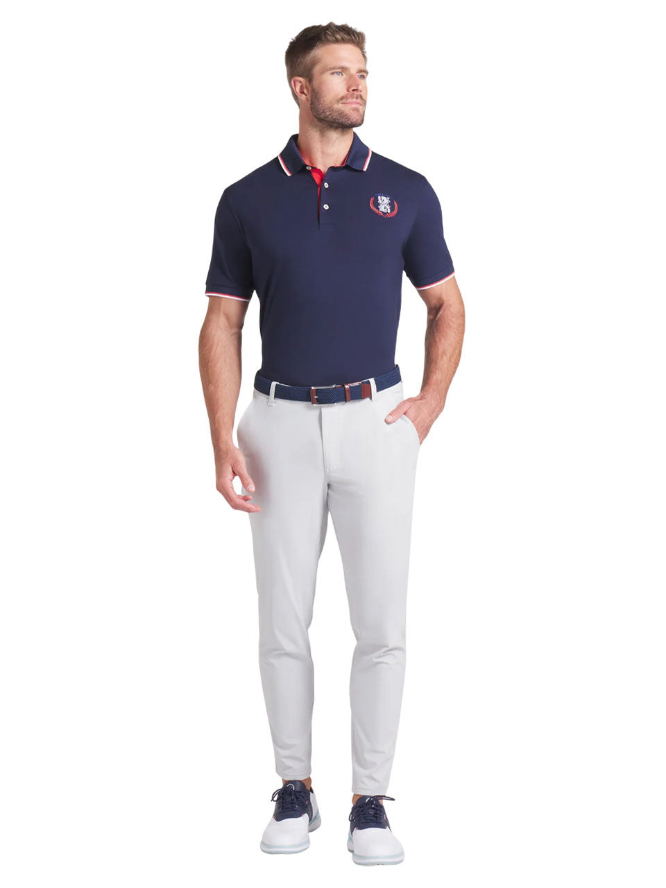 Puma Modalon Queen City Polo - Deep Navy/White Glow
