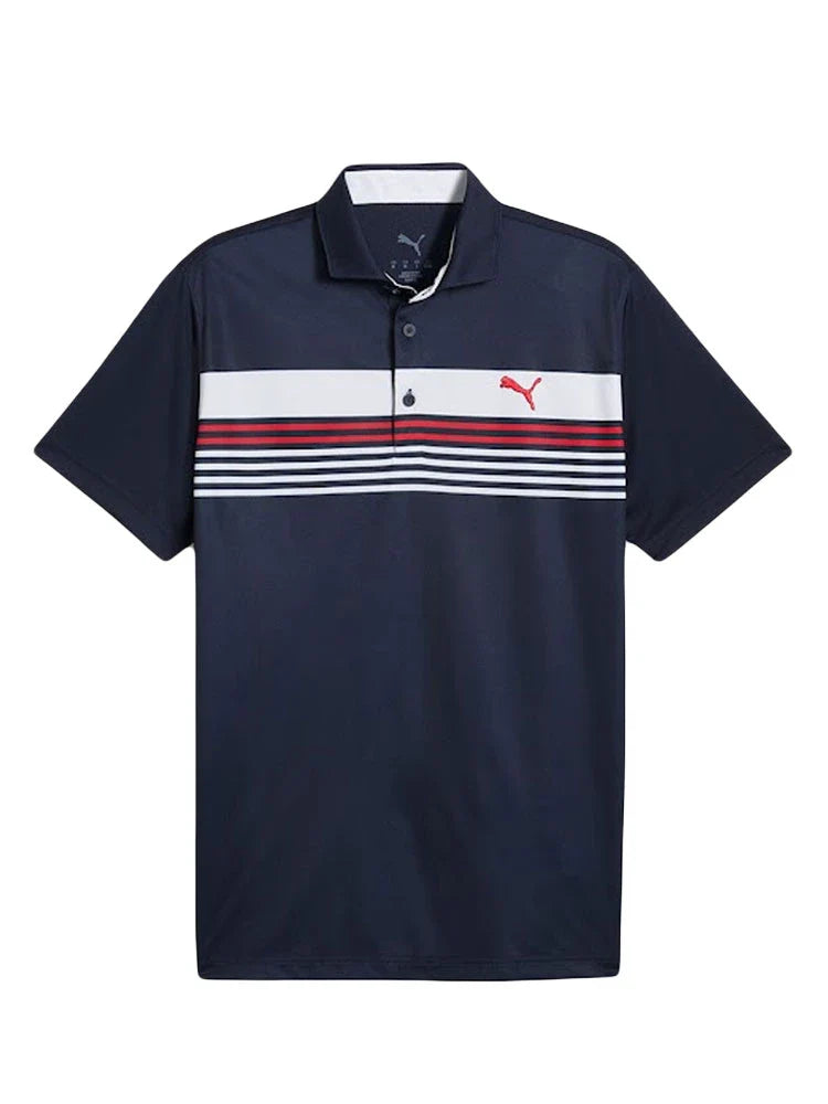 Puma West Polo - Deep Navy/White Glow