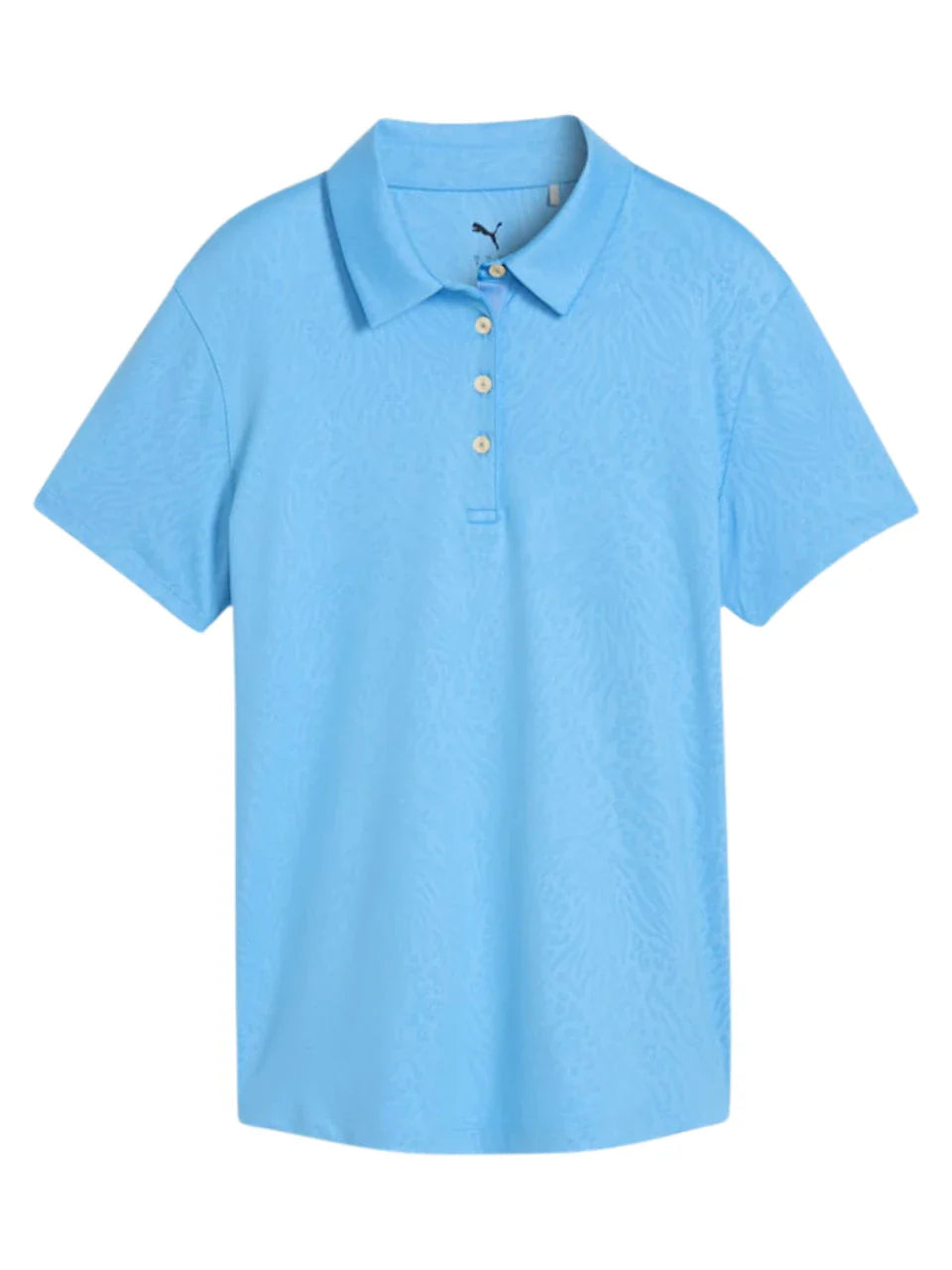 Puma Womens MATTR Animal Deboss Golf Polo - Team Light Blue