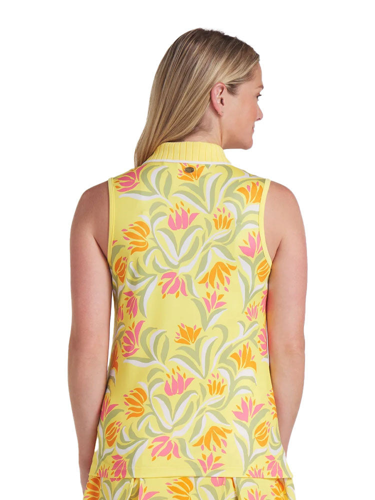 Puma Womens x Dani Dazey Sleeveless Polo - Sunny Yellow