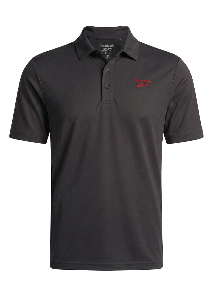 Reebok Chevron Back Polo Shirt - Grey 6/Vector Red
