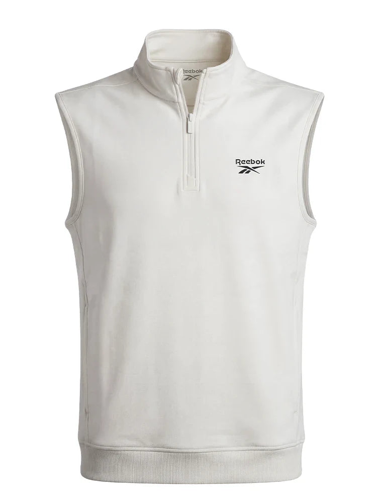 Reebok Golf 1/4-Zip Vest - Chalk