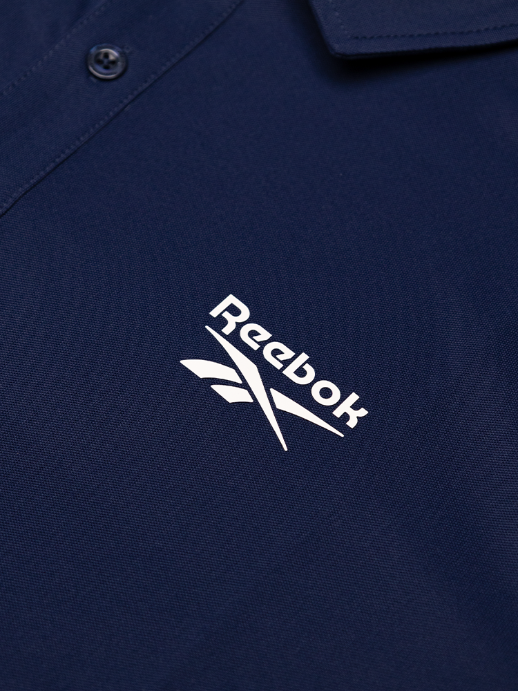 Reebok Solid Pique Polo Shirt - Vector Navy