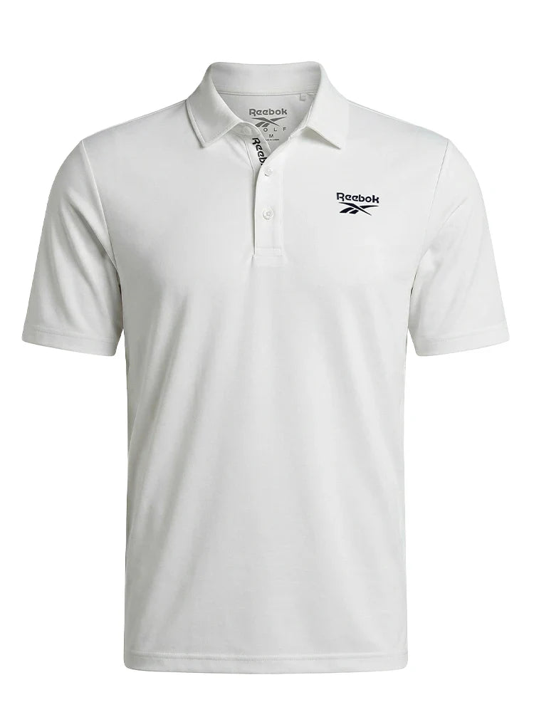 Reebok Solid Pique Polo Shirt - White