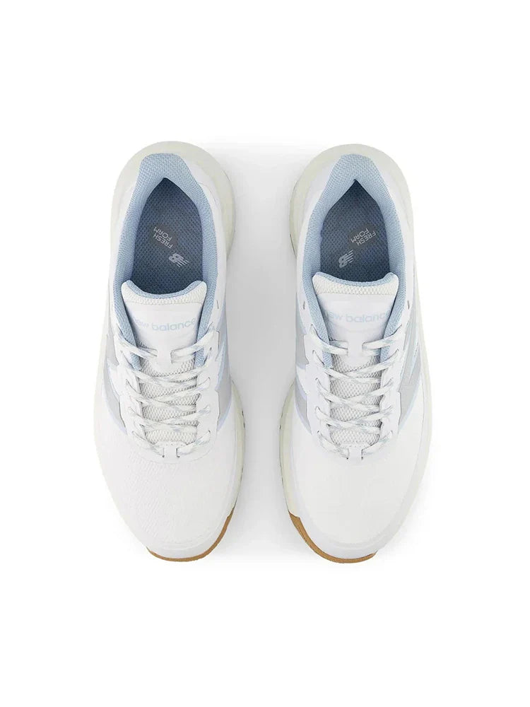 New Balance Womens Fresh Foam Contend v3 Golf Shoes - White/Blue