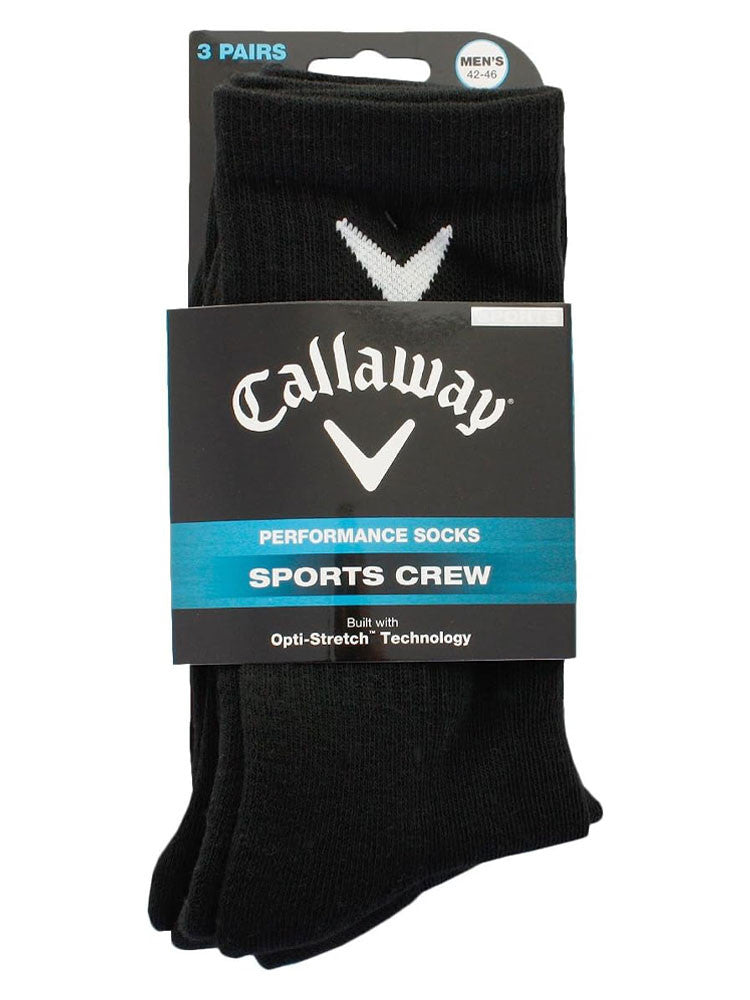 Callaway Sport Crew 3 Pack Socks