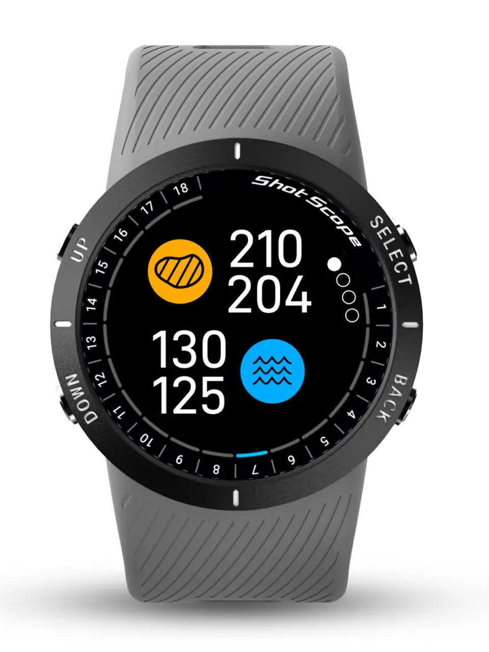 Shot Scope V5 GPS & Shot Tacking Golf Watch - Grey