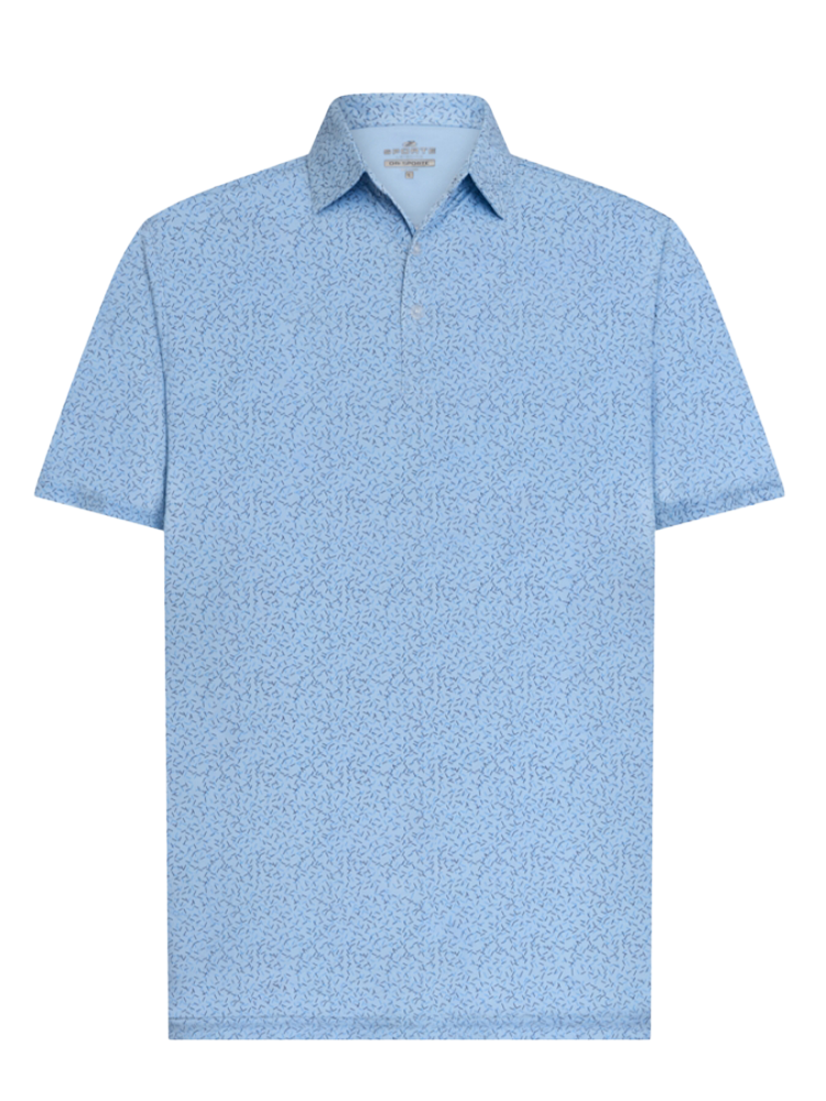 Sporte Leisure Dri-Sporte Sandbar Mens Polo - Sky