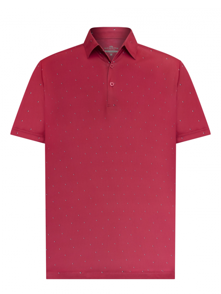 Sporte Leisure Dri-Sporte Shoreline Mens Polo - Raspberry