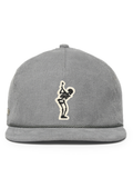 TRUE Linkswear Dead Golfer Corduroy 5 Panel Strapback Cap - Charcoal