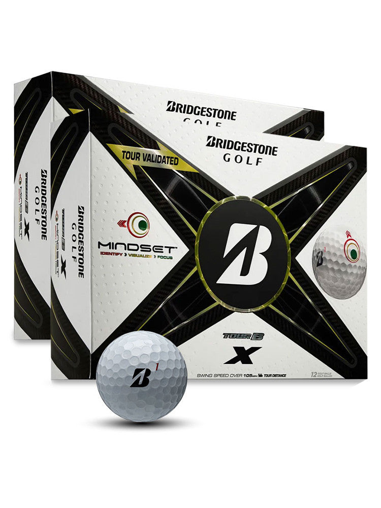 Bridgestone TOUR B X MindSet 2024 Golf Balls - 2 Dozen