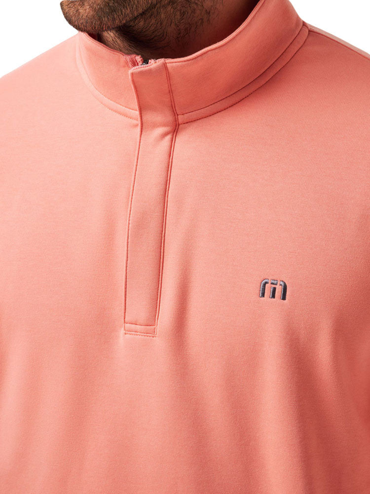 TravisMathew Cloud Quarter Zip 2.0 - Terra Cotta