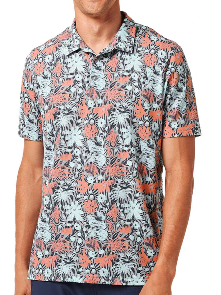 TravisMathew Featherweight Sands Polo - Heather Medium Grey