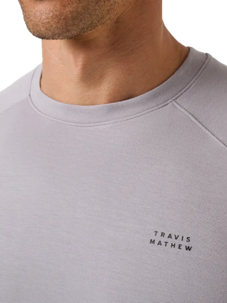 TravisMathew Fibercloud Crew - Light Grey