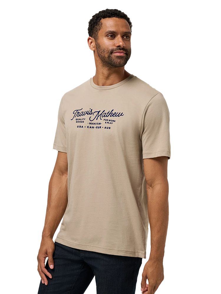 TravisMathew Gate Crasher T-Shirt - Weathered Teak
