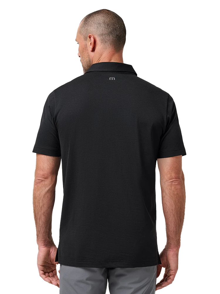 TravisMathew Performance Jersey Flight Polo - Black