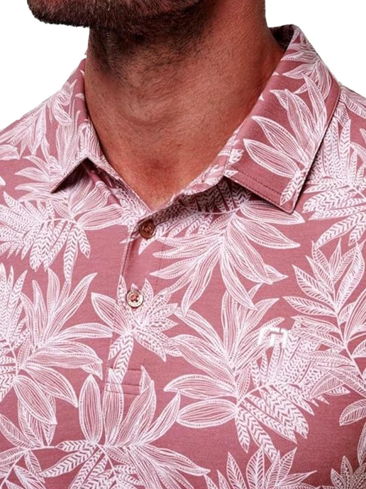 TravisMathew Sea Journey Polo - Earth Red