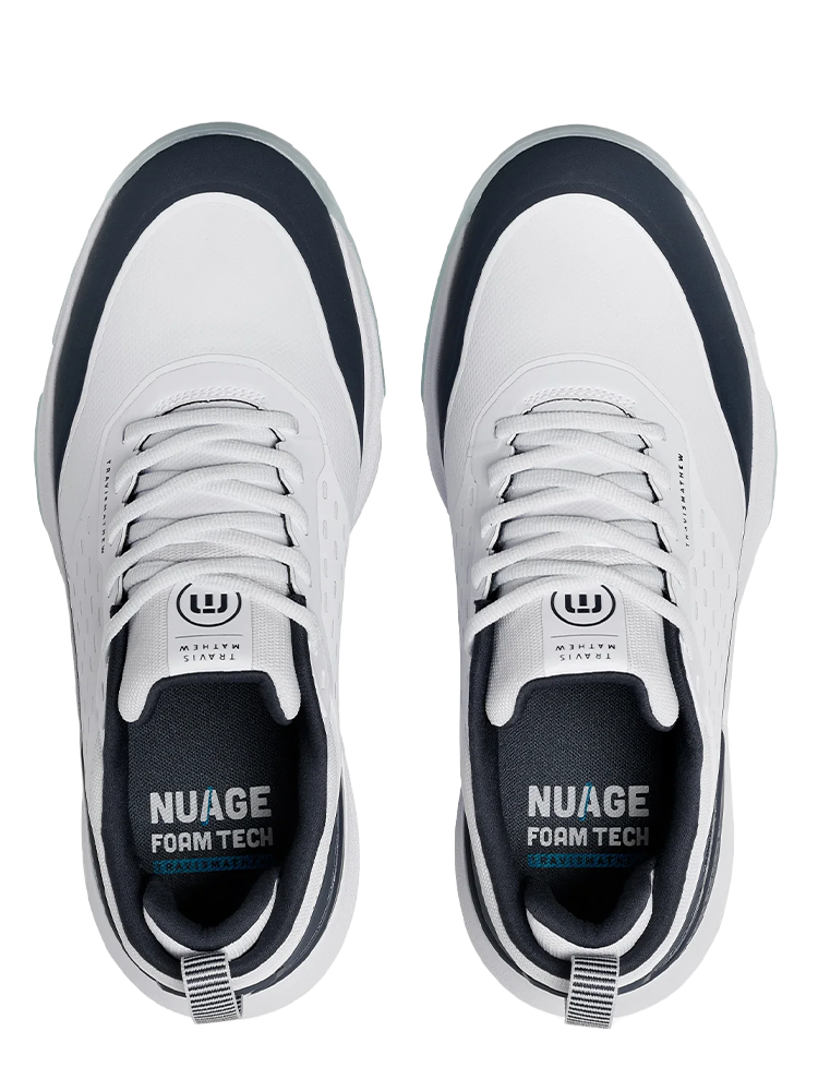 TravisMathew The Nuage Mega Golf Shoes - Classic White/Total Eclipse