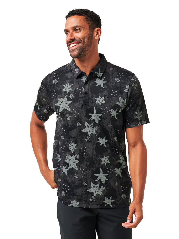 TravisMathew Trek Tide Polo - Black