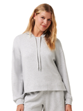 TravisMathew Women's Skyloft Soft Hoodie - Heather Light Grey